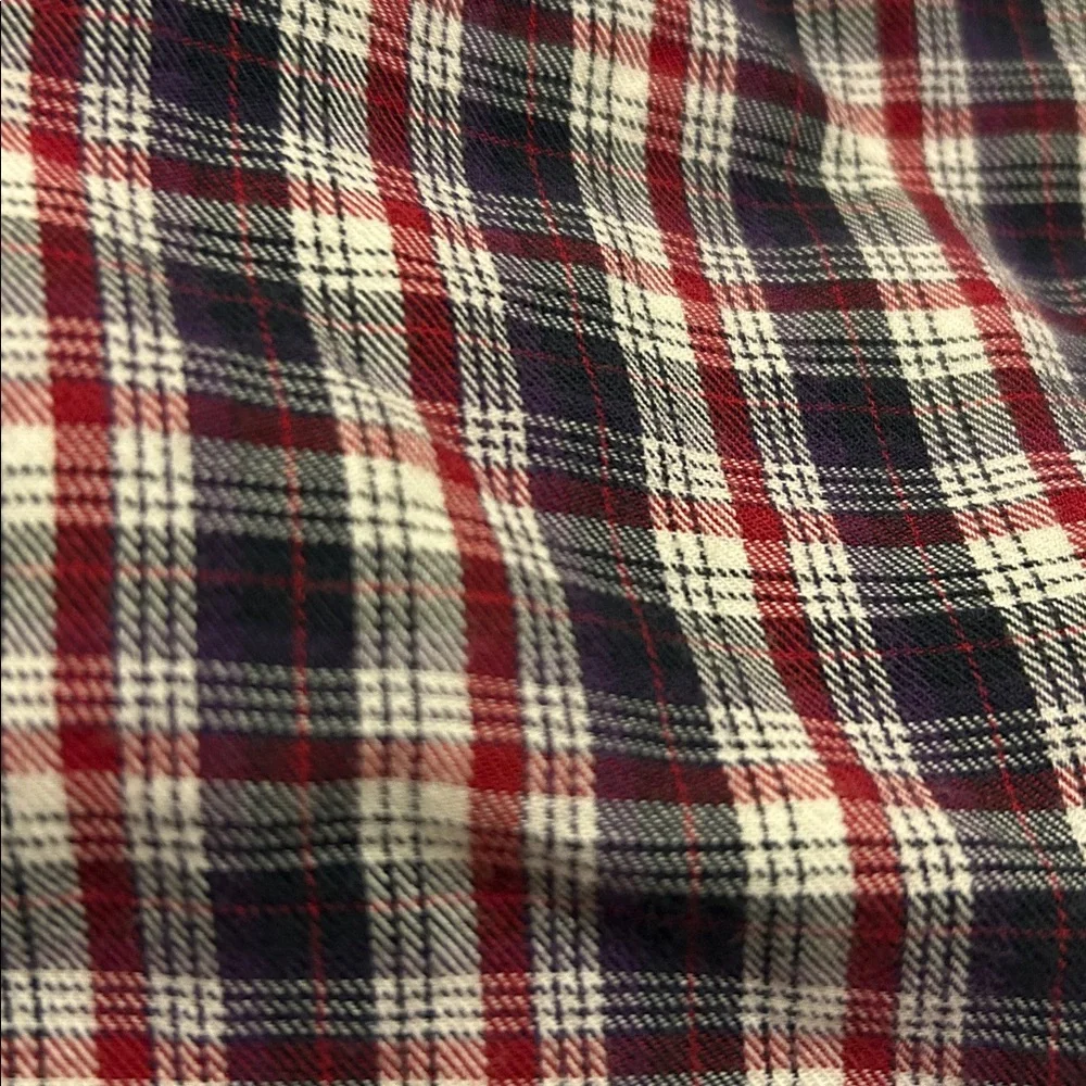 Ralph Lauren Boys Long Sleeve Button Up Shirt Red Blue White Plaid Shirt Holiday